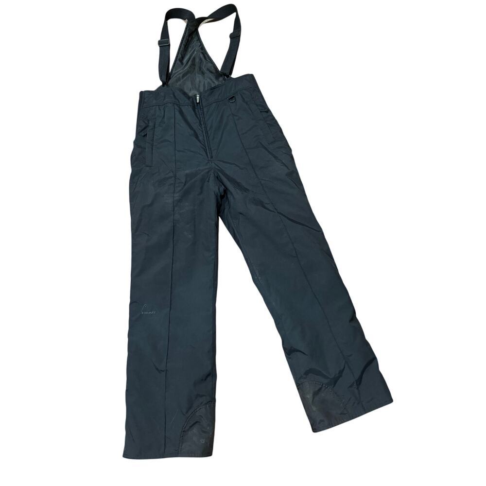 Men’s HEAD Ski Bib Pants Black Insulated Snow Pants Size L (Adjustable Straps)